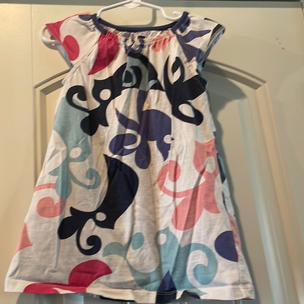 Girls White Paisley Dress